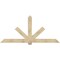 Ekena Millwork Kennewick Rough Sawn Timber Gable Bracket, Douglas Fir, 96"W x 44"H x 6"D x 6"F, 11/12 Pitch GBW096X44X0606KEN00RDF - alternate 1